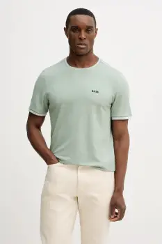 BOSS Green tricou Taul culoarea verde, uni, 50521245 imagine