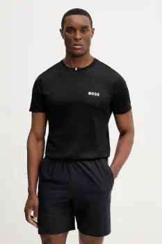 BOSS Green tricou TS_TOC Spin Training culoarea negru, cu imprimeu, 50554543 imagine