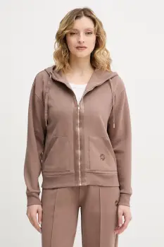 BOSS hanorac cu fermoar si gluga de dama cu bumbac Shiny B Jacket H. imagine