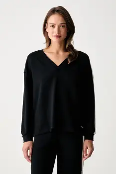 BOSS hanorac de loungewear pentru femei cu modal TONE_Sweatshirt imagine