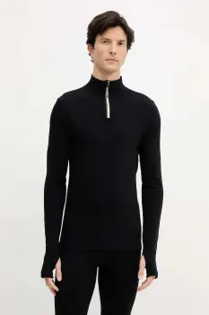 BOSS hanorac din amestec de lana culoarea negru, uni, 50544368 imagine