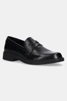 BOSS mocasini de piele Ronnin barbati, culoarea negru, 50536172 imagine