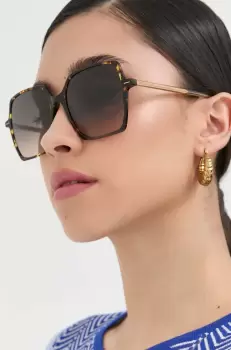BOSS ochelari de soare femei, culoarea maro imagine