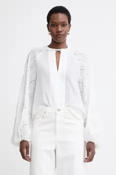 BOSS Orange bluza tip camasa pentru femei, din bumbac C Belvast imagine