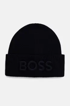 Boss Orange caciula de lana culoarea albastru marin, de lana, 50522449 imagine