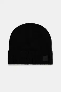 Boss Orange caciula de lana culoarea negru, de lana, din tesatura neteda, 50522447 imagine