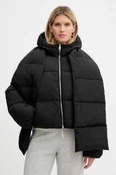 BOSS Orange geaca culoarea negru, de iarna, oversize, 50548028 imagine