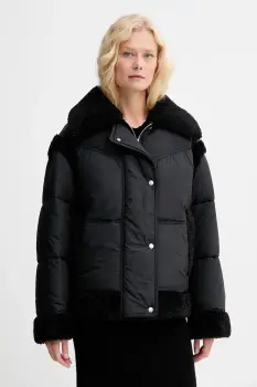 BOSS Orange geaca culoarea negru, de iarna, oversize, 50548173 imagine