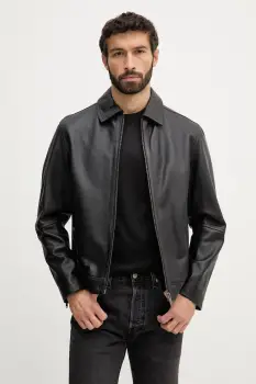 BOSS Orange geaca de piele Jogear imagine