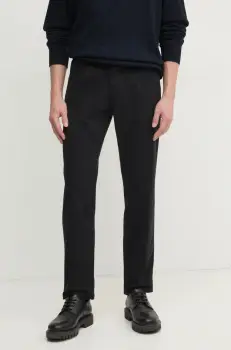 Boss Orange pantaloni barbati, culoarea negru, drept, 50529308 imagine