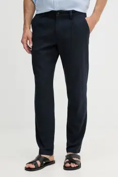 BOSS Orange pantaloni chinos pentru barbati din bumbac cu elastan Pleated imagine
