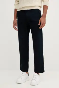 BOSS Orange pantaloni culoarea bleumarin, drept, 50545304 imagine