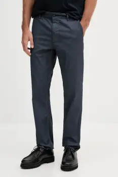 BOSS Orange pantaloni culoarea bleumarin, mulata, 50542977 imagine