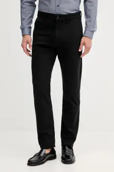 BOSS Orange pantaloni culoarea negru, cu fason chinos, 50542975 imagine