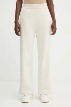 BOSS Orange pantaloni de trening din bumbac C Endless culoarea bej, uni, 50554685 imagine