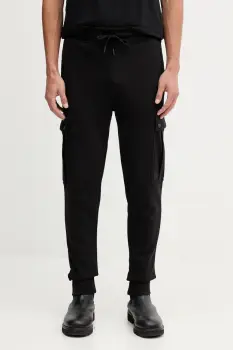 BOSS Orange pantaloni de trening din bumbac culoarea negru, uni, 50542917 imagine