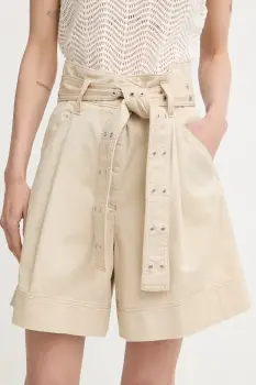 BOSS Orange pantaloni scurti pentru femei, din bumbac cu elastan C Tulina-D imagine