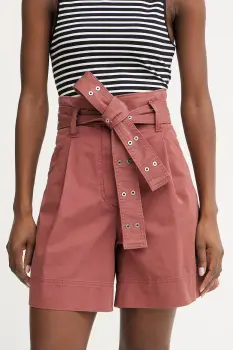 BOSS Orange pantaloni scurti pentru femei, din bumbac cu elastan C Tulina-D imagine