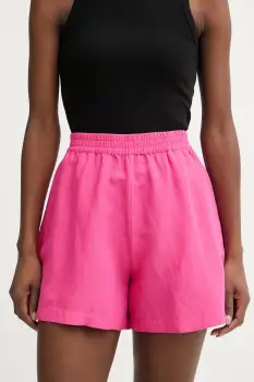 BOSS Orange pantaloni scurti pentru femei, din in C Tallan imagine