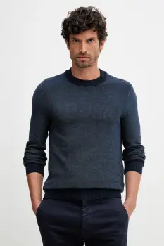 BOSS Orange pulover culoarea bleumarin, light, 50548673 imagine