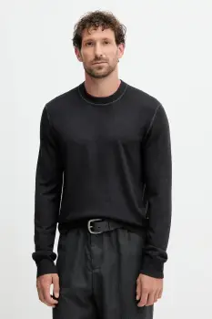 BOSS Orange pulover de lana culoarea negru, light, 50550534 imagine