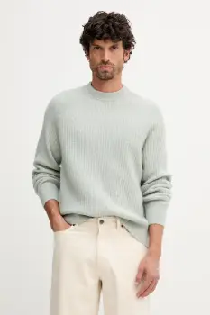 BOSS Orange pulover de lana culoarea verde, 50548674 imagine