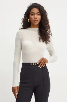 Boss Orange pulover de lana femei, culoarea alb, light, 50519155 imagine