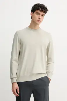 BOSS Orange pulover din amestec de lana barbati, culoarea bej, light, 50527583 imagine