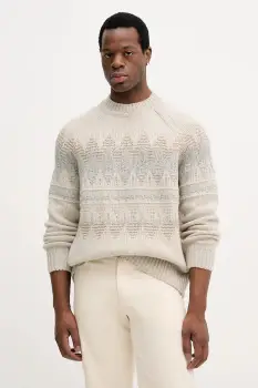 BOSS Orange pulover din amestec de lana culoarea bej, 50548686 imagine