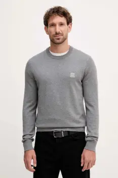 BOSS Orange pulover din amestec de lana culoarea bleumarin, light, 50527583 imagine