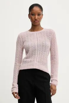 BOSS Orange pulover din amestec de lana culoarea roz, light, 50543960 imagine