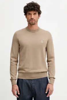 BOSS Orange pulover din amestec de lana Kanovano_S culoarea bleumarin, light, 50527583 imagine