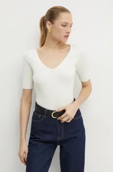 Boss Orange pulover femei, culoarea bej, light, 50534829 imagine