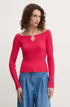 BOSS Orange pulover femei, culoarea roz, 50531462 imagine