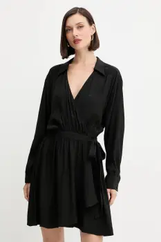 BOSS Orange rochie culoarea negru, mini, evazati, 50544025 imagine