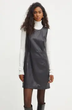 Boss Orange rochie culoarea negru, mini, mulata, 50528482 imagine