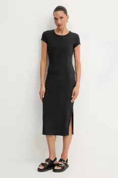 BOSS Orange rochie culoarea negru, mini, mulata, 50536979 imagine