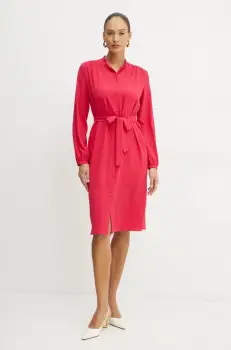 Boss Orange rochie culoarea roz, mini, drept, 50519467 imagine