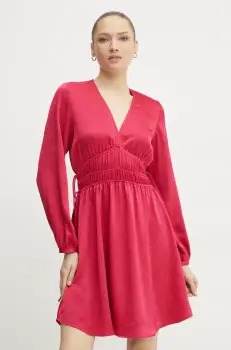 BOSS Orange rochie culoarea roz, mini, evazati, 50542146 imagine