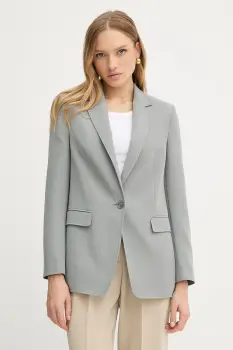 BOSS Orange sacou culoarea gri, un singur rand de nasturi, uni, 50545586 imagine