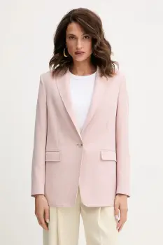 BOSS Orange sacou culoarea roz, un singur rand de nasturi, uni, 50545586 imagine