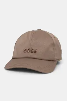 Boss Orange sapca culoarea bej, neted, 50519596 imagine