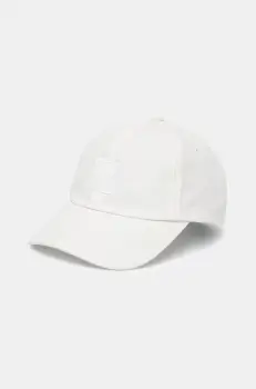 BOSS Orange sapca de baseball din bumbac culoarea bej, cu imprimeu, 50535555 imagine