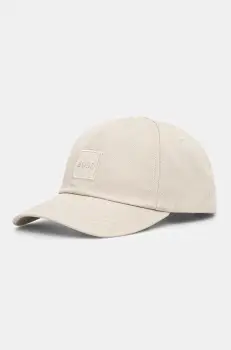 Boss Orange sapca de baseball din bumbac culoarea bej, cu imprimeu, 50535555 imagine