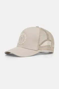 BOSS Orange sapca de baseball din bumbac Elliot-Varsity culoarea gri, 50555539 imagine