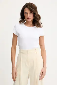 BOSS Orange tricou culoarea alb, cu spate descoperit, 50536871 imagine