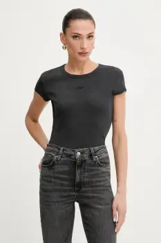 BOSS Orange tricou culoarea negru, cu spate descoperit, 50536871 imagine