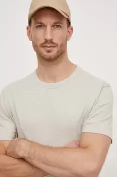 Boss Orange tricou de bumbac barbati, culoarea bej imagine