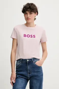 BOSS Orange tricou din bumbac BOSS ORANGE culoarea violet, 50501139 imagine