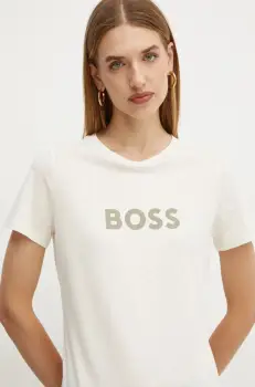 Boss Orange tricou din bumbac BOSS ORANGE femei, culoarea alb, 50501139 imagine